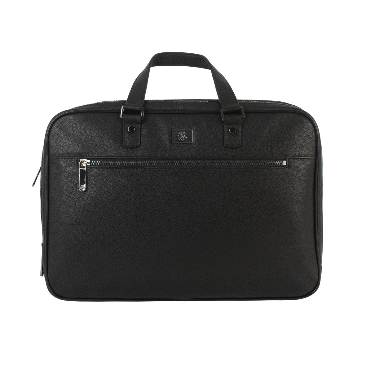 Briefcase with 2 gussets - CHARLES (BLACK)