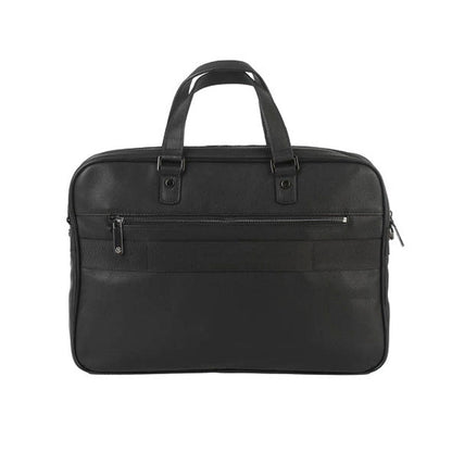 Briefcase with 2 gussets - CHARLES (BLACK)