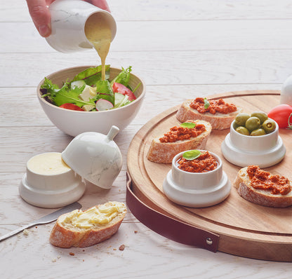 Belle for tapas, butter and olive oil - White marble