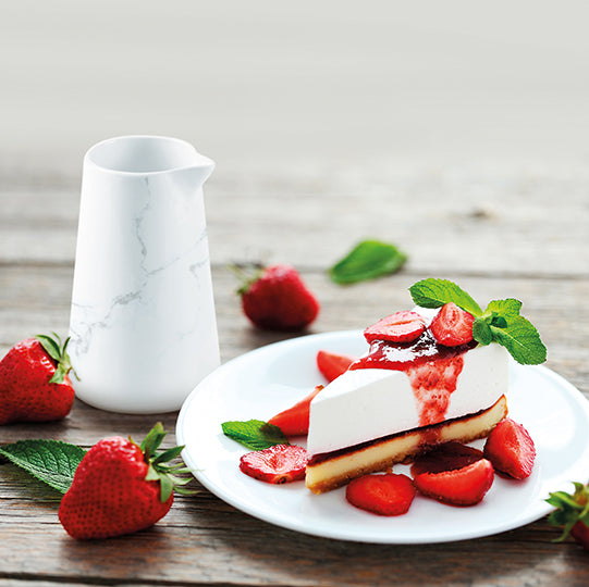 Mirlo sauce jug 15cl- White marble - cold
