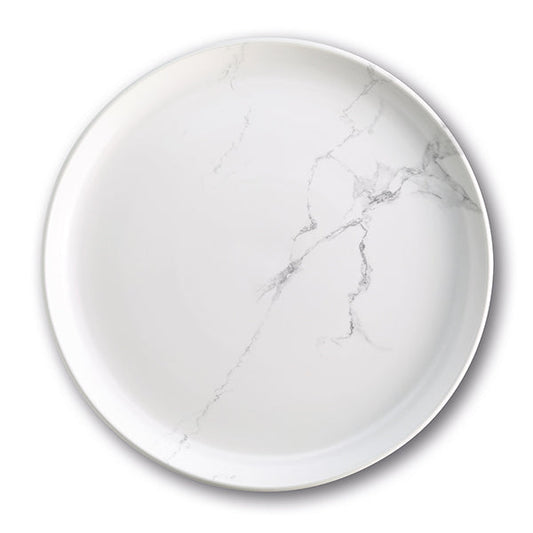 Calido large serving dish 34cm - White marble - cold